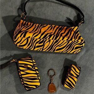 Nine West Black and Tan Handbag